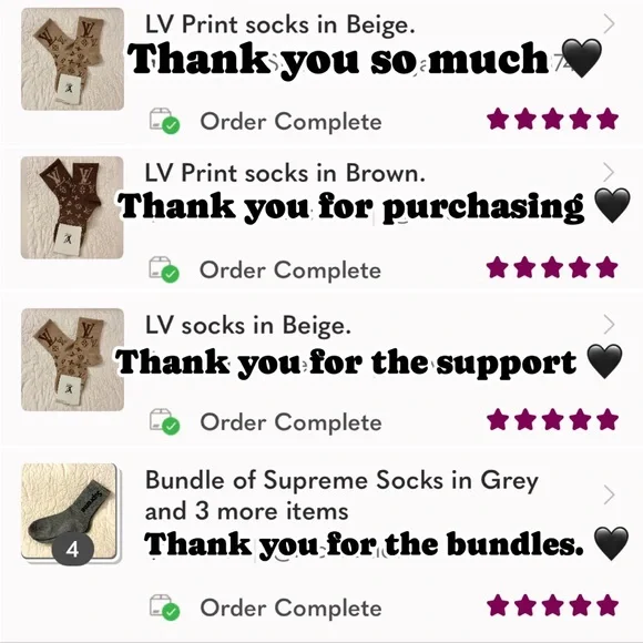 ๐Luxury Monogram Socks๐ - Picture 13 of 14